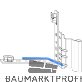 MACO Falzecklagerband AS/PVC ohne �V 12/18-26 mm, rechts, silber (58475)