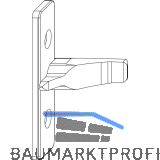 MACO Anpressverschluss Fl�gelteil 9V ohne Beschlagsnut (97529)