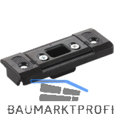 Schlie�teil f�r Bodenschwelle EIFEL T, 80 x 32 mm, Zinkdruckguss schwarz