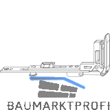 MACO MM Stulpfl�gelverschluss waagrecht, FFB 230-800 mm, silber (202251)