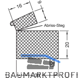 GUTMANN Weser Dichtst�ckprofil TD 20/9 L=1000 mm EPDM schwarz