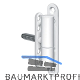 Universalband f.Fenster u.T�ren SCH27-15,Rolle � 15mm,Stahl kunststoffbesch.wei�