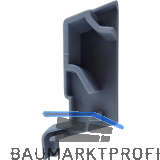 GUTMANN Endkappe KS 570 zu Spree-D 24 OF, 15-20�, EPDM grau, links