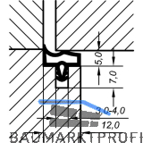 Innent�rdichtung EV 3967 KS, Kunststoff anthrazit