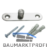 DORMA-Glas Zapfen PT 24 Universal light, � 15 mm, Edelstahl (03.623)