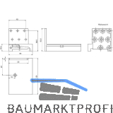 Universal-Schwellenhalter EIFEL T, gr��er/gleich 62 mm, Kunststoff schwarz