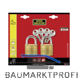BURG-W�CHTER Vorhangschloss-Set Duo 222 40, gleichsperrend SB-2