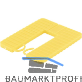 ROTO Euroklick Distanzplatte mit Sperrhaken 65 x 52.5 x 4 gelb