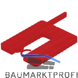 ROTO Euroklick Distanzplatte mit Sperrhaken & Montagehilfe 40 x 30 x 3 rot