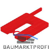 ROTO Euroklick Distanzplatte mit Sperrhaken & Montagehilfe 65 x 52.5 x 3 rot