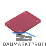 ROTO Unterlegplatte 40 x 60 x 3 aus Kunststoff rot