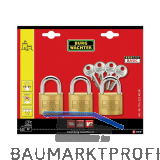 BURG-W�CHTER Vorhangschloss-Set Trio 222, 20 mm, gleichsperrend SB-3