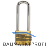 BURG Vorhangschloss 116 Profi, verschiedensperrend, B�gelh�he 80mm, Breite 50mm