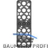 GV Unterlegplatte, 160 x 50 x 15 mm, Kunststoff grau