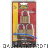 BURG-W�CHTER Vorhangschlossset 405 Trio gleichsperrend, 40 mm SB-3