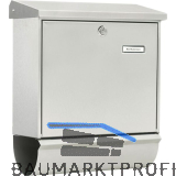 BURG Briefkasten COMFORT-SET - mit Zeitungsbox, Edelstahl rostfrei