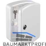 BURG-W�CHTER Schl�sselschrank Key Box, mit 24 Haken, Stahl wei�