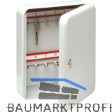 BURG-W�CHTER Schl�sselschrank City Line, mit 41 Haken, Stahl lichtgrau