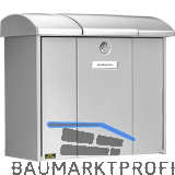 BURG Aufh�ngebriefkasten OLYMP - Stahl verzinkt silberf�rbig