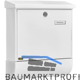 BURG Briefkasten VARIO-SET - mit Zeitungsbox, Stahl verzinkt wei�