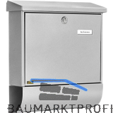BURG Briefkasten VARIO-SET - mit Zeitungsbox, Stahl verzinkt silberf�rbig