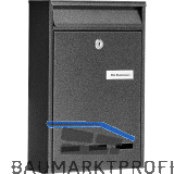 BURG Aufh�ngebriefkasten POCKET - Stahlblech verzinkt eisenf�rbig