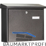 BURG Aufh�ngebriefkasten JOURNAL - Stahlblech verzinkt eisenf�rbig