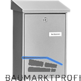 BURG Aufh�ngebriefkasten DAILY - Stahl verzinkt silberf�rbig