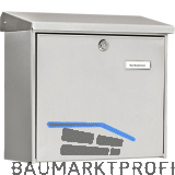 BURG Aufh�ngebriefkasten COMFORT - Edelstahl rostfrei