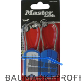 MASTER LOCK Kabelschloss 4684 EURTCOL mit Zahlenkombination, bunt SB
