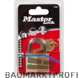 MASTER LOCK Vorhangschloss 140 EURD Messing, Breite 40 mm, verschsp. SB