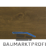 EXTE Hohlkammerleiste mit Fahne, 20/7 mit selbstklebender Folie, goldenoak