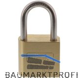 BURG-W�CHTER Vorhangschloss 116 Profi PC 50 Niro, f�r Halbzylinder, Breite 50 mm