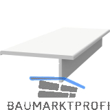 EXTE Blindstockprofil 40mm, PVC wei�, 6000mm