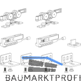 TERNO Beschlagset Classic Basic Komfort Holz 50 kg ohne Laufschiene