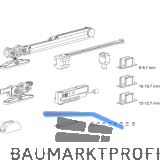 TERNO Beschlagset Vetro 40 Fluid 70/Basic Komfort Glas 80 kg ohne Laufschiene
