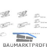 TERNO Beschlagset Vetro 40 Basic Komfort Glas 80 kg ohne Laufschiene