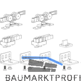 TERNO Beschlagset Classic Basic Standard Holz 50 kg ohne Laufschiene