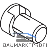 ROTO Entw�sserungsr�hrchen Durchmesser 10 mm L�nge 14 mm Kunststoff schwarz