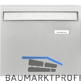 BURG Zaunbriefkasten BORKUM mit r�ckw�rtiger Einwurfklappe, Edelstahl rostfrei