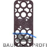 GV Unterlegplatte, 120 x 50 x 2 mm, Kunststoff, rot