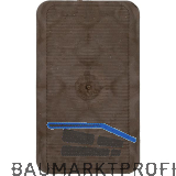 GV Unterlegplatte, 60 x 40 x 10 mm, Kunststoff braun