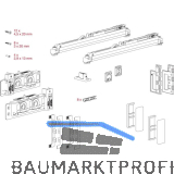 TERNO Diva Fluid Beschlagset Holz 1-flg. 80 kg
