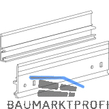 TERNO Diva Fluid Laufschienen-Set inkl. Wand-/T�rseite L=3000 mm schwarz