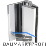 Duscht�rband Bella, 90� Glas-Wand, m. Langloch, nach au�en, verchromt poliert