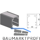 Decken-Basisrahmenprofil AL Top-Frame-D Edelstahl-Effekt