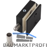 DORMA-Glas Feststellriegel 12.312 mit Bodenbuchse f�r 8 mm Glas, schwarz matt