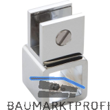 Glashalter SBA eckig, offen, verstellbar