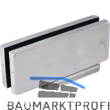 DORMA-Glas Unterer Eckbeschlag Universal MotionNG33,Feststellung,silber eloxiert