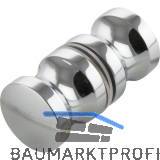 Duscht�rknopf KN-K2AL, 30 x 30 mm, Aluminium verchromt poliert